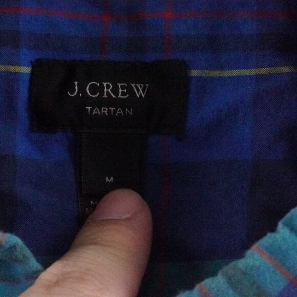 J.Crew Button Up Shirt Mens Medium Plaid Multi Color Long Sleeve - Picture 5 of 11
